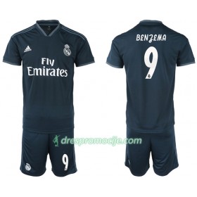 Real Madrid Dres BENZEMA 9 Dječji Gostujući 2018/19 Kratkih Rukava